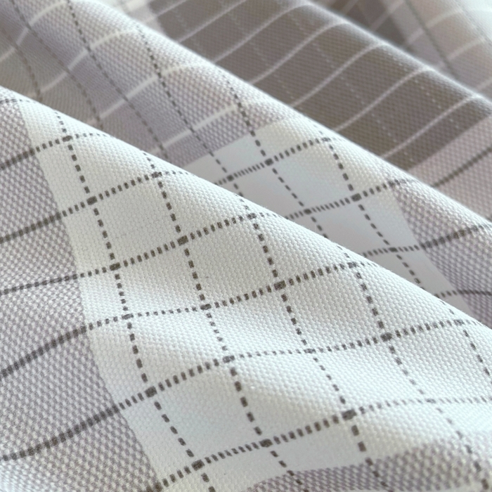 91家纺网 家纺一手货源 找家纺 慕尚家纺 2025新款全棉纯棉老粗布条格床单款凉席席子 休闲生活-灰