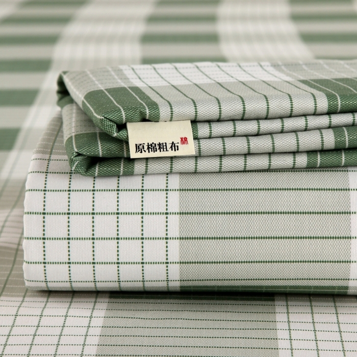 91家纺网 家纺一手货源 找家纺 慕尚家纺 2025新款全棉纯棉老粗布条格床单款凉席席子 休闲生活-绿