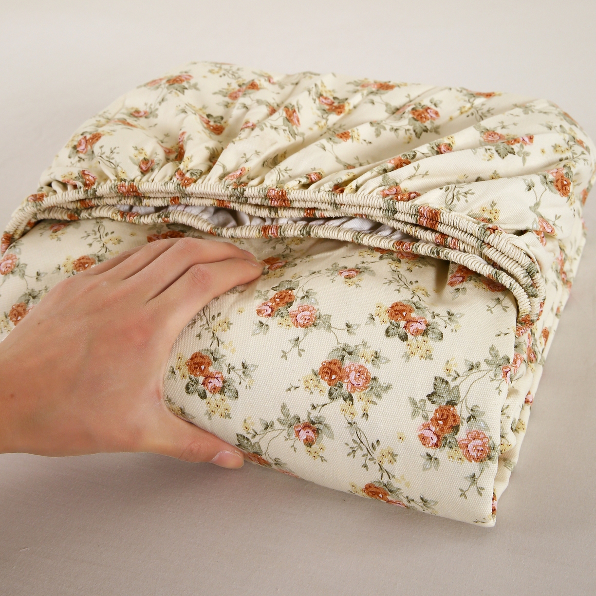 91家纺网 家纺一手货源 找家纺 （总）慕尚家纺 2025新款全棉纯棉老粗布花卉床笠款凉席席子