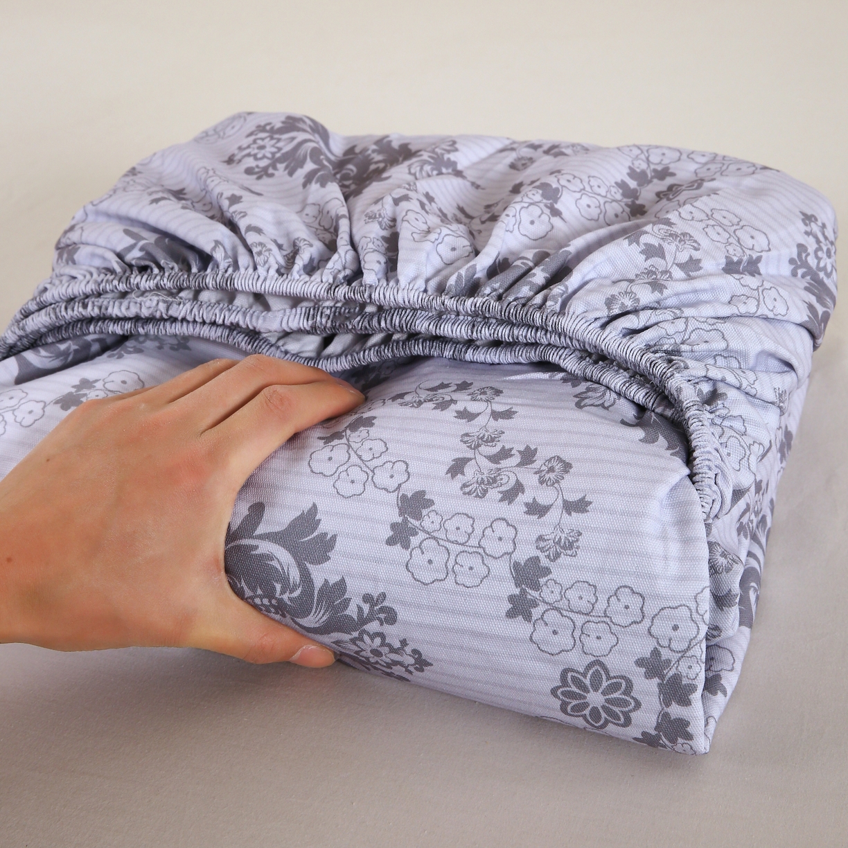 91家纺网 家纺一手货源 找家纺 （总）慕尚家纺 2025新款全棉纯棉老粗布花卉床笠款凉席席子