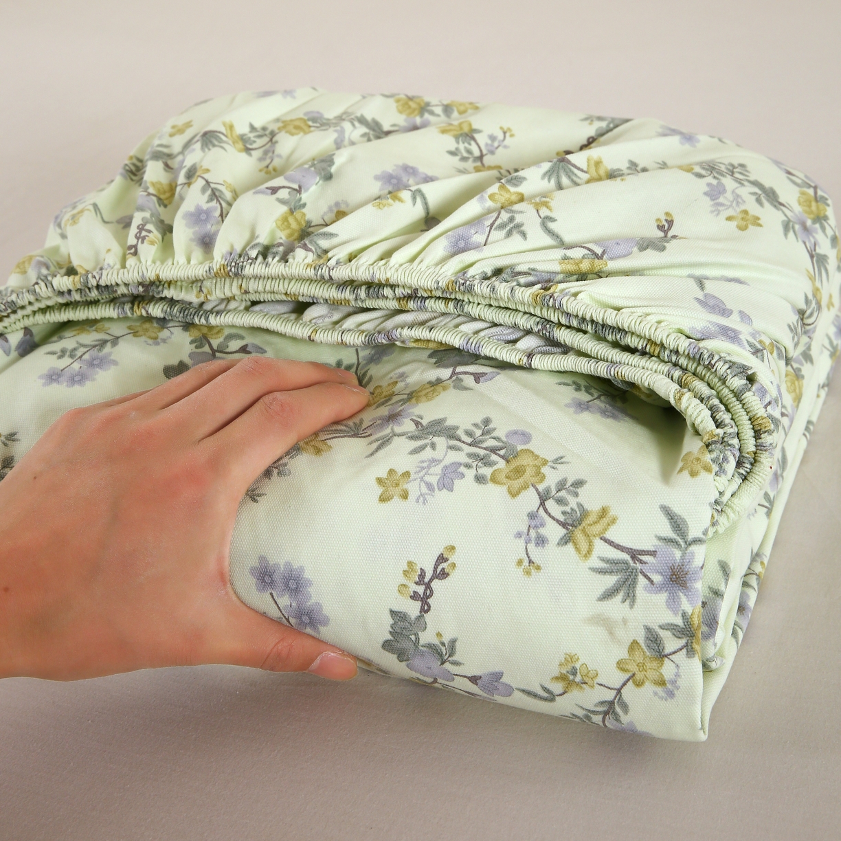 91家纺网 家纺一手货源 找家纺 （总）慕尚家纺 2025新款全棉纯棉老粗布花卉床笠款凉席席子