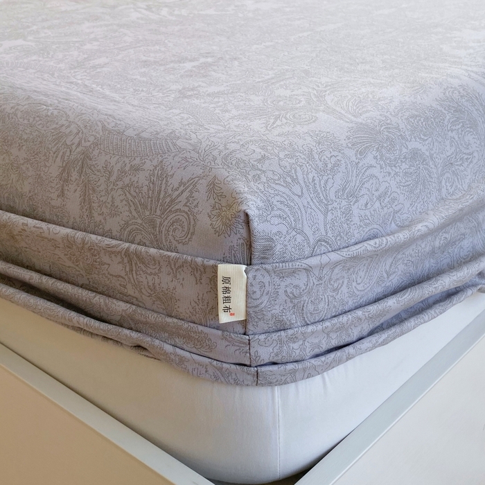 91家纺网 家纺一手货源 找家纺 慕尚家纺 2025新款全棉纯棉老粗布花卉床笠款凉席席子 梦境