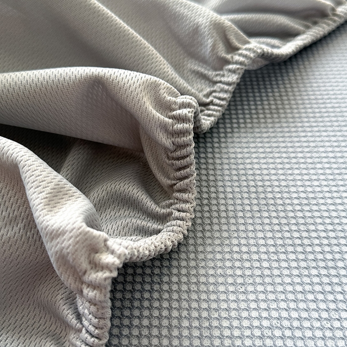 91家纺网 家纺一手货源 找家纺 全季家居 2025新款A类乙纶PE调皮熊贴布绣系列凉豆豆席凉席席子 床笠款-天蓝