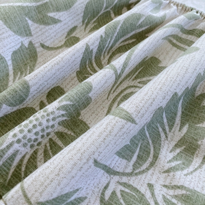 91家纺网 家纺一手货源 找家纺 慕尚家纺 2025新款全棉纯棉老粗布花卉床笠款凉席席子 青花-绿