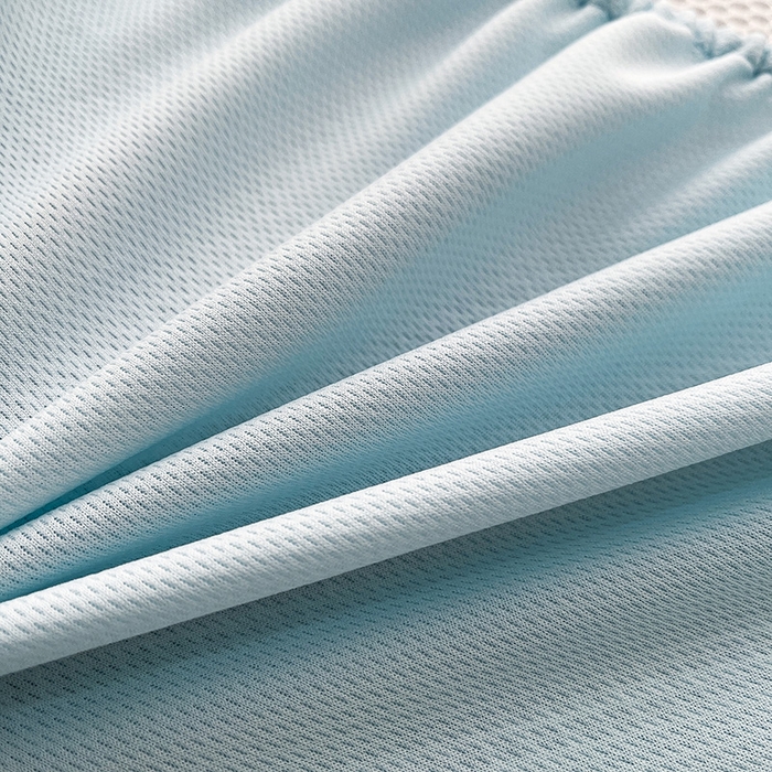 91家纺网 家纺一手货源 找家纺 全季家居 2025新款A类乙纶PE花卉轻奢提花系列凉豆豆席 床笠款-迷雾森林-天蓝