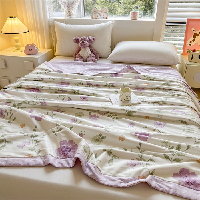 91家纺网 家纺一手货源 找家纺 （总）小石头家纺 2025新款里外全棉A类纯棉棉花小碎花夏被包质检=买家秀