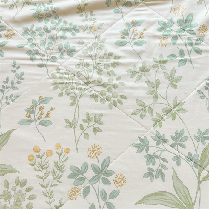 91家纺网 家纺一手货源 找家纺 小石头家纺 2025新款里外全棉A类纯棉棉花小碎花夏被包质检=买家秀 香草花梦