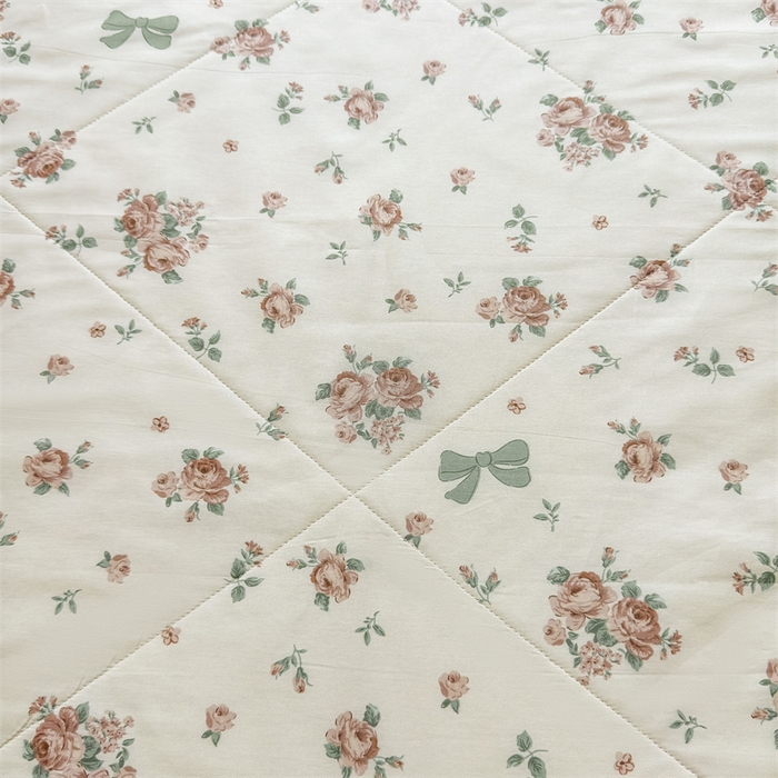 91家纺网 家纺一手货源 找家纺 小石头家纺 2025新款里外全棉A类纯棉棉花小碎花夏被包质检=买家秀 曼塔玫瑰