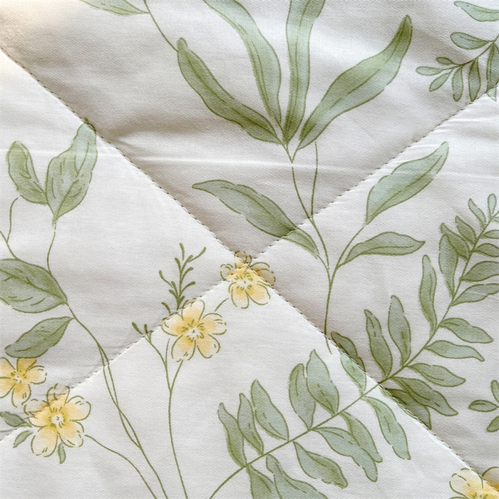 91家纺网 家纺一手货源 找家纺 小石头家纺 2025新款A类小清新纯棉印花夏被 悠然夏日