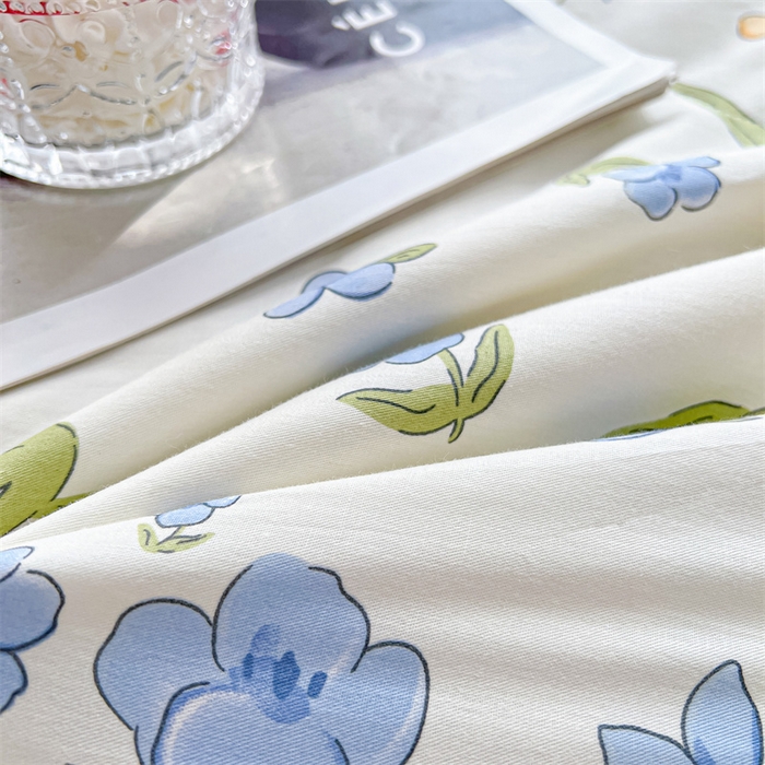 91家纺网 家纺一手货源 找家纺 小石头家纺 2025新款A类小清新纯棉印花夏被 简雅芬芳-米