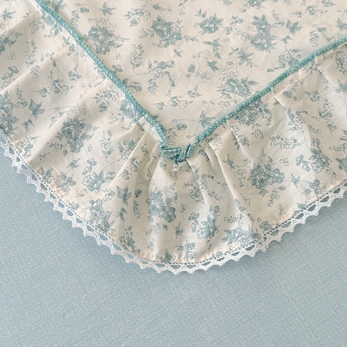 91家纺网 家纺一手货源 找家纺 缦彩家纺  2025新款韩版全棉公主风床单四件套 海韵花