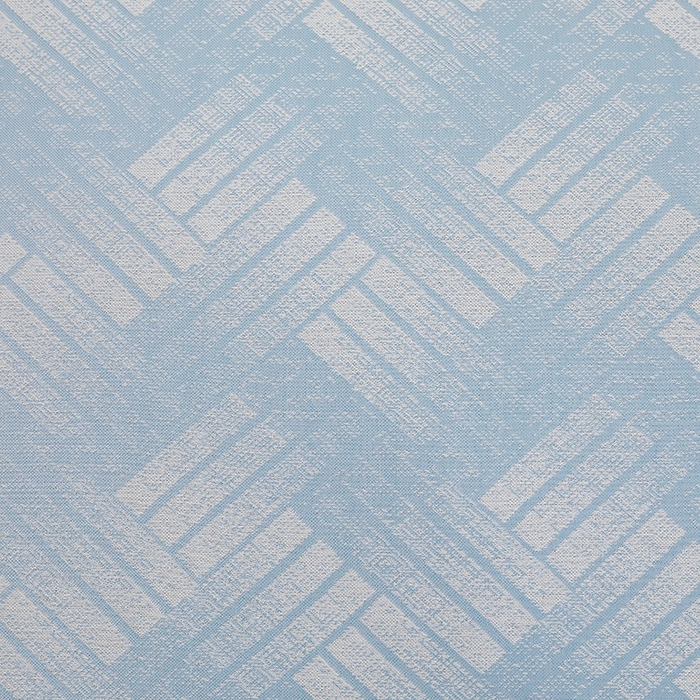 91家纺网 家纺一手货源 找家纺 情恒家纺   2025新款提花PE海洋丝可脱卸床裙席三件套 城市剪影 清新蓝