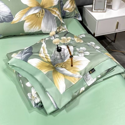 91家纺网 家纺一手货源 找家纺 （总）佳品居 2025新款直播水洗天丝夏被冰丝夏凉被空调被四件套