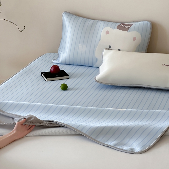 91家纺网 家纺一手货源 找家纺 （总）如一2025A类ins大版数码卡通印花冰丝凉感席