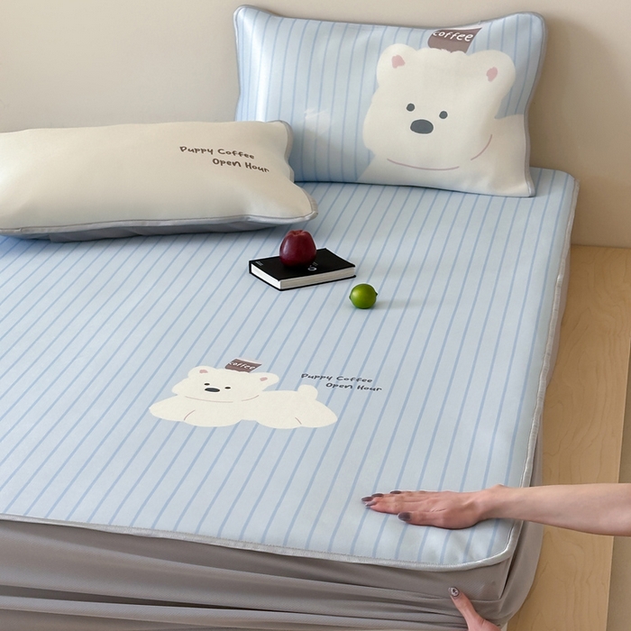 91家纺网 家纺一手货源 找家纺 （总）如一2025A类ins大版数码卡通印花冰丝凉感席