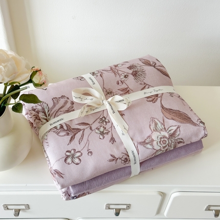 91家纺网 家纺一手货源 找家纺 （总）喜四方 2025新款全棉A类母婴级抗菌全棉双层纱四件套