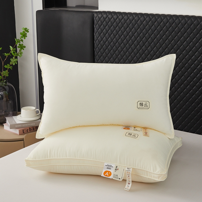 91家纺网 家纺一手货源 找家纺 （总）幸运草2025新款A类素棉亲肤羽丝绒枕芯单人成人用超柔软枕头