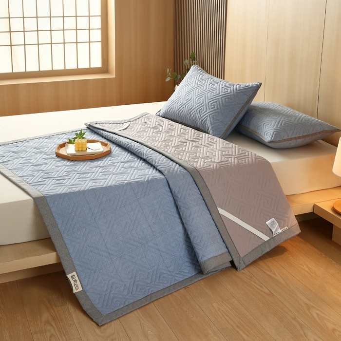 91家纺网 家纺一手货源 找家纺 （总）春皖家纺 2025新款全棉老粗布夹棉凉席护垫