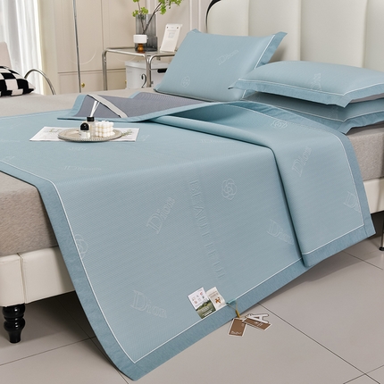 2025新款迪恩冷感豆豆席系列 迪恩冷感豆豆席-蓝色