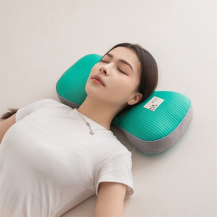 麦肯锡 2025新款呵护圆柱荞麦护颈枕 绿色
