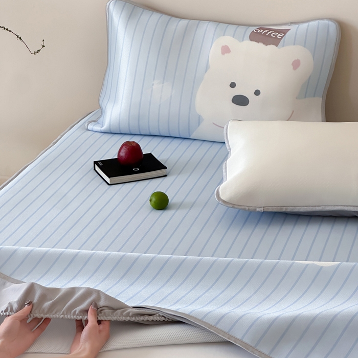 91家纺网 家纺一手货源 找家纺 （总）如一2025A类ins大版数码卡通印花冰丝凉感席