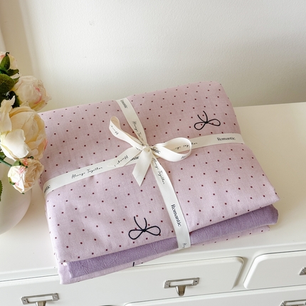 91家纺网 家纺一手货源 找家纺 （总）喜四方 2025新款全棉A类母婴级抗菌全棉双层纱四件套