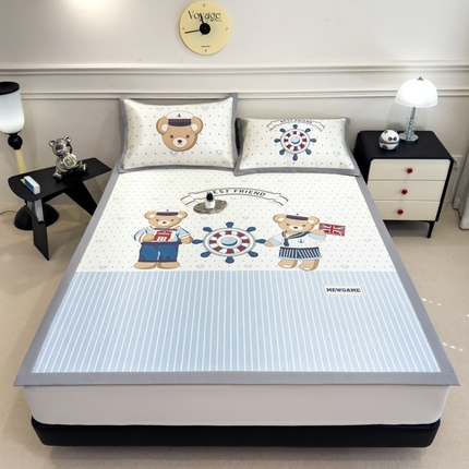 91家纺网 家纺一手货源 找家纺 （总）倾慕  2025新款数码大版时尚卡通风冰藤席