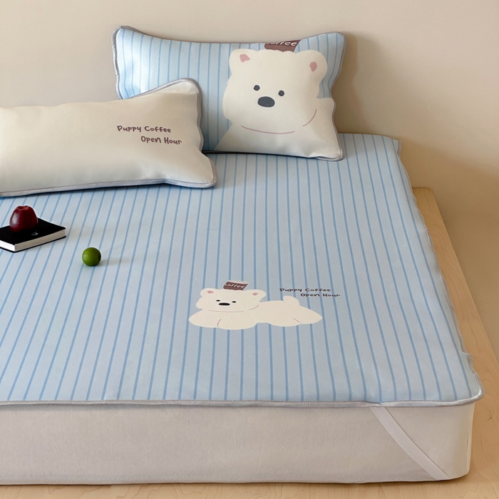 91家纺网 家纺一手货源 找家纺 （总）如一2025A类ins大版数码卡通印花冰丝凉感席