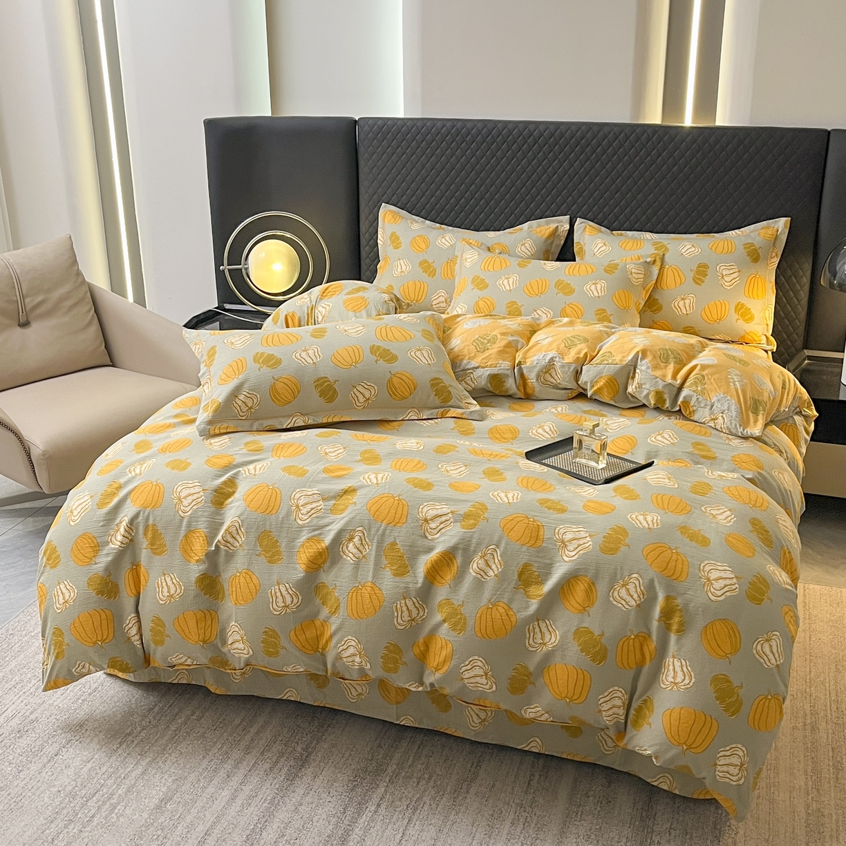 91家纺网 家纺一手货源 找家纺 （总）禧多家纺 2025新款亲肤舒适双层纱提花四件套