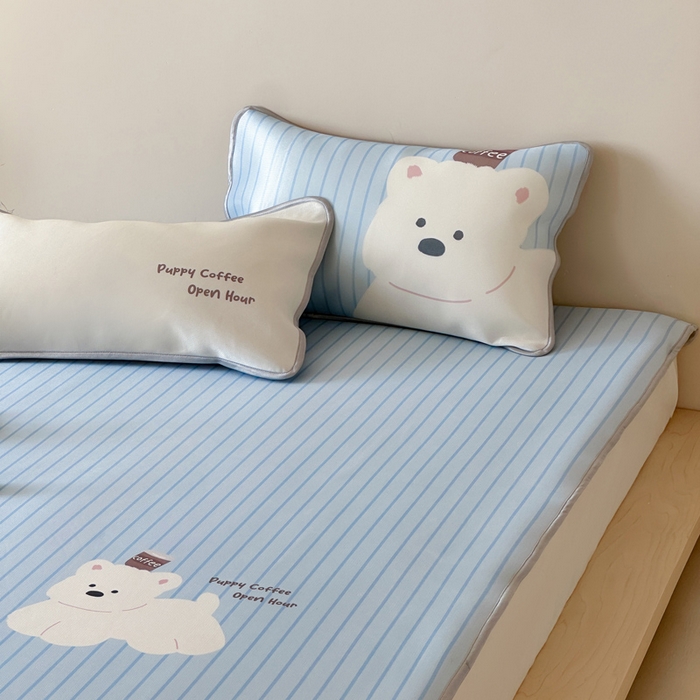 91家纺网 家纺一手货源 找家纺 （总）如一2025A类ins大版数码卡通印花冰丝凉感席