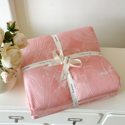 91家纺网 家纺一手货源 找家纺 （总）喜四方 2025新款全棉A类母婴级抗菌全棉双层纱四件套