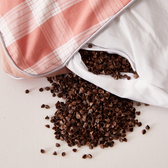 91家纺网 家纺一手货源 找家纺 （总）幸运草2025新款纯棉老粗布荞麦枕