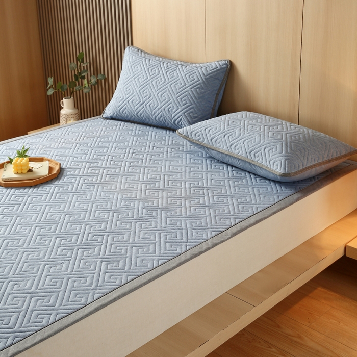 91家纺网 家纺一手货源 找家纺 （总）春皖家纺 2025新款全棉老粗布夹棉凉席护垫