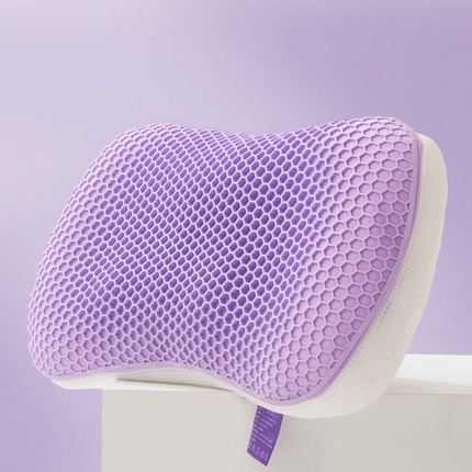 （总）2025新款TPE材质深睡眠格子枕头升级版双面羽丝绒助睡眠护颈椎枕