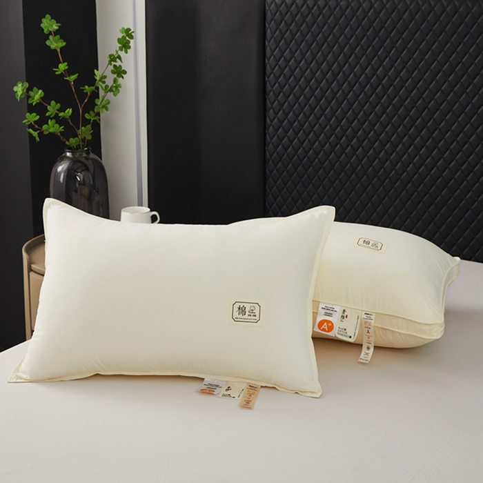 91家纺网 家纺一手货源 找家纺 （总）幸运草2025新款A类素棉亲肤羽丝绒枕芯单人成人用超柔软枕头