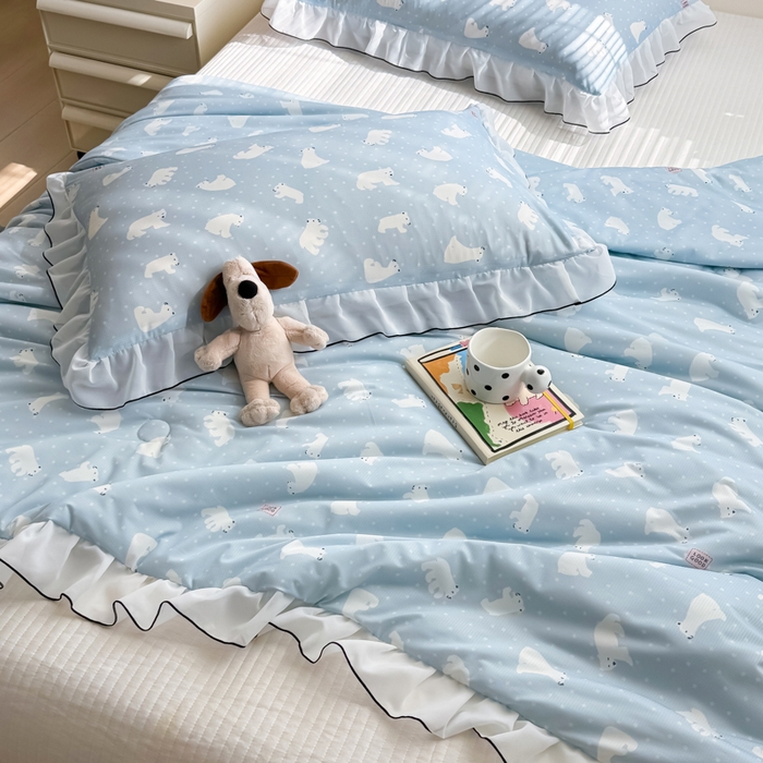 91家纺网 家纺一手货源 找家纺 （总）九花鹿 2025新款凉感提花夏被