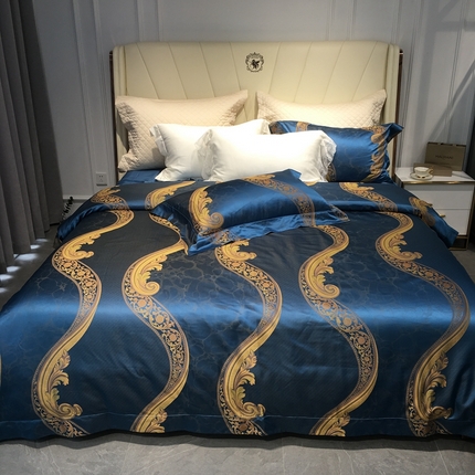 91家纺网 家纺一手货源 找家纺 （总）赫本真丝馆  2025真丝重磅色织四件套