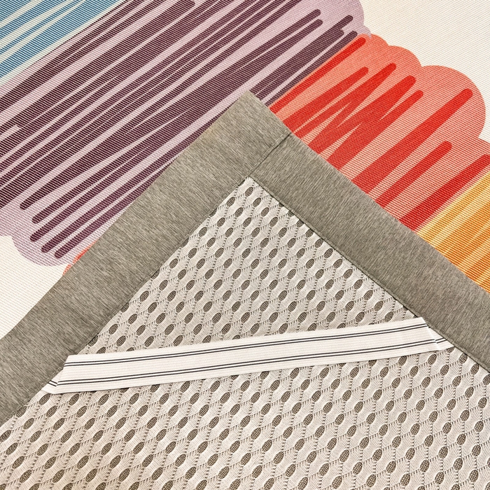 91家纺网 家纺一手货源 找家纺 懒猫 2025新款600D数码印花冰丝凉席席子 多彩世界