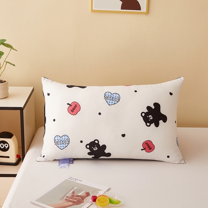 91家纺网 家纺一手货源 找家纺 （总）幸运草2025新款AB版棉泡泡可爱超柔舒适枕单人学生家用压不扁枕芯