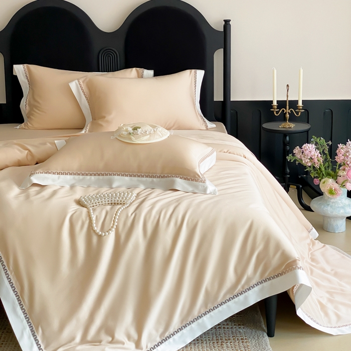 91家纺网 家纺一手货源 找家纺 （总）云栖家居 2025天丝棉镂空四件套-观夏