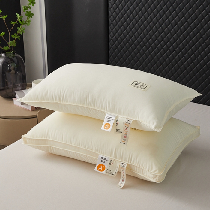 91家纺网 家纺一手货源 找家纺 （总）幸运草2025新款A类素棉亲肤羽丝绒枕芯单人成人用超柔软枕头