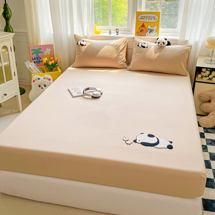 91家纺网 家纺一手货源 找家纺 （总）海岛哥哥 2025春夏新款卡通毛巾绣床笠