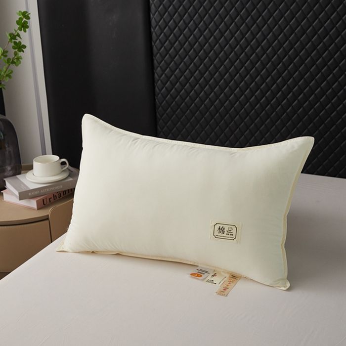 91家纺网 家纺一手货源 找家纺 （总）幸运草2025新款A类素棉亲肤羽丝绒枕芯单人成人用超柔软枕头