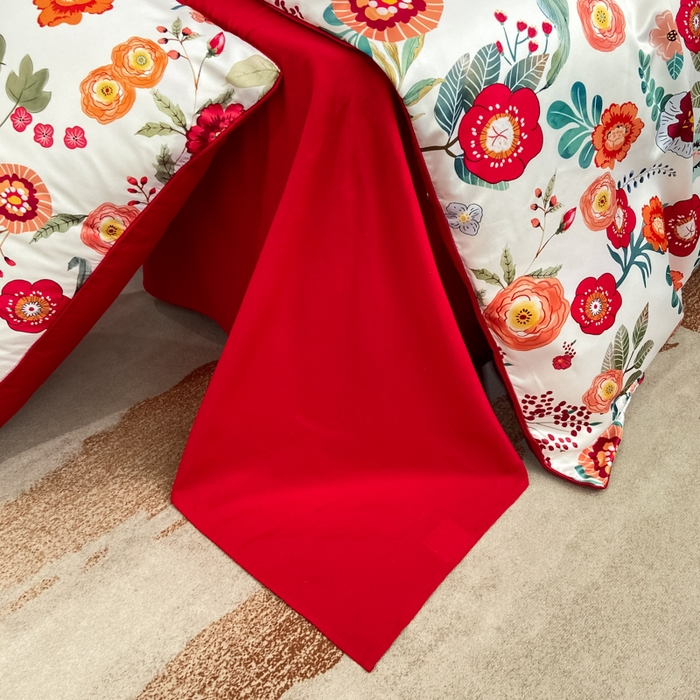 91家纺网 家纺一手货源 找家纺 （总）用心 2022新款数码印花婚庆四件套