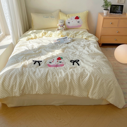 91家纺网 家纺一手货源 找家纺 （总）桃喜 2025新款水洗棉毛巾绣单夏被被子被芯夏被套件（非全棉）系列1