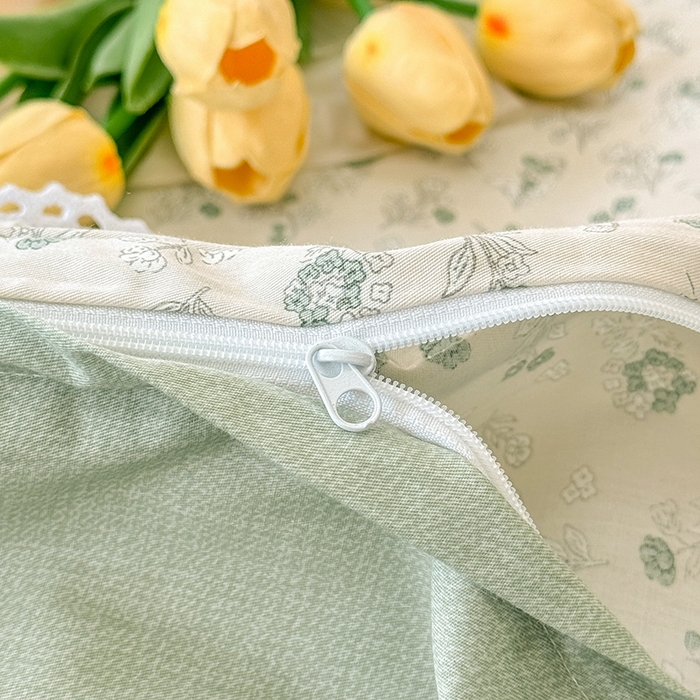 91家纺网 家纺一手货源 找家纺 缦彩家纺  2025新款韩版全棉公主风床单四件套 春野