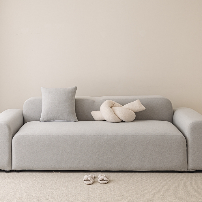 91家纺网 家纺一手货源 找家纺 沐沐家纺  2026新款素鸢沙发套 浅灰 单人(90-140cm)