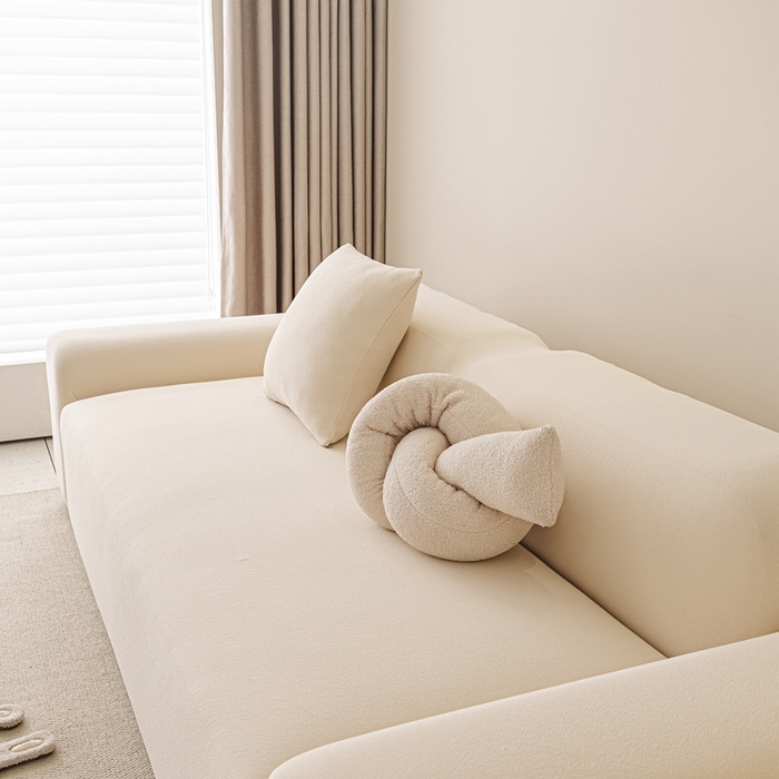 91家纺网 家纺一手货源 找家纺 沐沐家纺  2026新款素鸢沙发套 米白 四人(235-300cm)