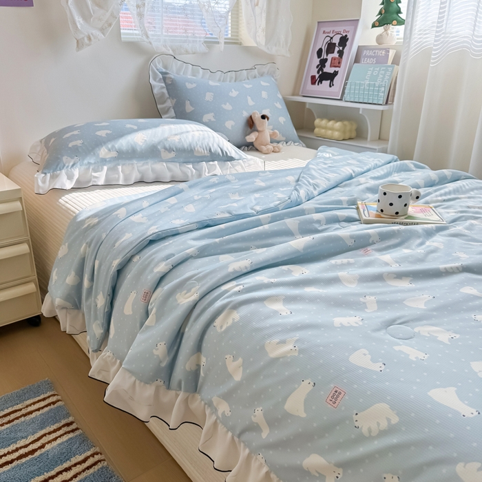 91家纺网 家纺一手货源 找家纺 （总）九花鹿 2025新款凉感提花夏被