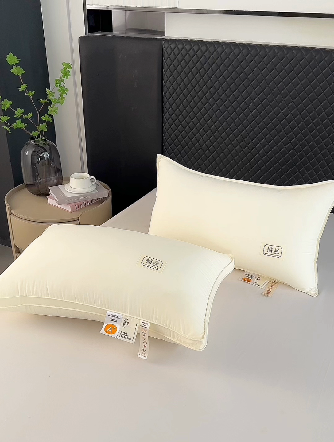 91家纺网 家纺一手货源 找家纺 （总）幸运草2025新款A类素棉亲肤羽丝绒枕芯单人成人用超柔软枕头